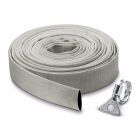 Kit tuyau plat en textile 10 m  Ø 1''1/4 (32 mm ) et collier de serrage