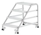 Marchepied aluminium simple MODUL 4 marches - haut. 2,80m - Modul aluminium