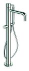 bain douche triverde monocolonne sur pied sans mecanisme chrome