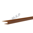 Petite finition coté long. 4,00 mètres (profilé'U'fixation sur liteau) - Petite finition coté long. 4,00 mètres (profilé'U'fixation sur liteau) pour Lambris de sous face couleur CHENE