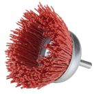 BROSSE CIRCULAIRE AVEC BAGUES D.150X20X32 FILS ONDULES INOX
