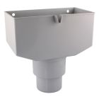Boîte à eau descente gouttière Ø100 gris - BOITE A EAU TD80-100 GRIS 10p