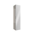 Colonne ALLIANCE 1600 réversible 1 porte avec miroir TAUPE BRILLANT 350 x 1600 x