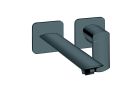 lavabo mural profilo  avec rosace droit bec 22.5 up&d black mat