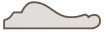 Moulure naturel exotique clair - Long. 2400 mm x larg. 45 mm x ep. 13 mm