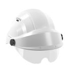 Casque - Orizon blanc visiere grise avec lunette - Taille unique