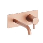 LAVABO MURAL TRIVERDE AVEC PLAQUE BEC 18 CM OR ROSE BROSSE EX TV276