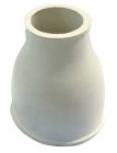 CJ625 - Cone de chasse WC grand modele blanc 65x35 - Matière : caoutchouc