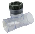 TE VISITE DE CHUTE EAU PLUVIALE SIPHOIDE FEMELLE/FEMELLE DIAMETRE 63 TRANSP - AKG2LTR