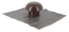 CHAPEAU VENTILATION MARRON AVEC COLLERETTE ETACHEITE  40X33 DIAMETRE 80 M   - CDT8M