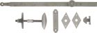 LOQUET A OLIVE COMPL.BRUT 42CM