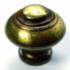 Bouton rustique Headbourne - Bronze - Diametre bouton 30 mm - Base 19 mm - Vendu par 1
