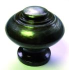 Bouton rustique Headbourne - Vieux fer - Diametre bouton 30 mm - Base 19 mm - Vendu par 1