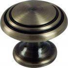 Bouton laiton antique Shepherd - Diametre 25 mm - Vendu par 1