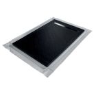 RECEVEUR PIERRE NATURELLE 185 x 90 cm en GRAPHITE -NOIR