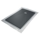 RECEVEUR 140 x 90 cm gris ardoise resine imitation pierre - siphon carre