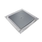 RECEVEUR 90 x 90 cm gris taupe resine imitation pierre - siphon carre