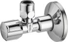 robinet machine à laver équerre SCHELL avec allonge et rosace M.15x21 M.12x17 / Ø10