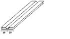 COIN EXTERIEUR PLIABLE BLANC Long 2,7 M, Larg 10 mm, Haut 5 mm