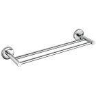 porte serviette grand hotel double 60 cm chrome