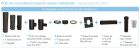 KIT RACCORDEMENT ETANCHE NOIR APOLLO PELLETS  Ø80/125