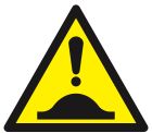 SIGNALISATION EXTERIEURE ET INTERIEURE - DANGER DOS D' ANE 300x300x300mm