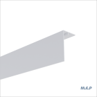 Couvercle d angle (mâle) 3ml 90x50mm Blanc