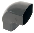 COUDE MALE/FEMELLE 87'30 POUR TUBE DE DESCENTE 105X76 TYPE OVATION 38 ANTHRACITE  - CM8GTA