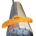 Brosse en microfibre pr tablier et ligne d'eau