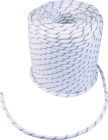 Corde tressée polyamide ø 10,5 mm, le mètre linéaire blanc / noir
