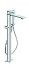 bain douche profilo monocolonne sur pied sans mecanisme chrome
