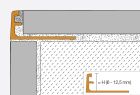 Profilé décoratif pour murs - Schlüter-SCHIENE-ATGB - unité livraison : 2,5m Aluminium titane anodisé brossé - haut. 8mm
