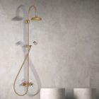 colonne de douche chambord retro complete vieux bronze