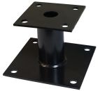 PIED DE POTEAU FIXE HT 48  X 100  - NOIR  Bte de 10