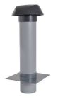 CHAPEAU VENTILATION  PLATINE TOIT PLAT D 125 ANTRH    - VVP12A