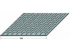 Bande de ventilation, perforation rectangulaire Section ventilation 462 cm2 / ml  Noir Longueur 2,50m