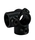 Assemblage panneau - MCL RACCORD ANGLE CROIX 3 POINTS NOIR DIAM 28MM