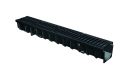 Caniveau de drainage en composite armé de fibres de verre avec grille - MEAFLUID100 - long. 1m x larg. 136mm x haut. 125mm - classe C250