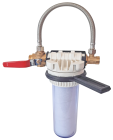 106636 - Filtre simple New Generation - filtre simple avec by-pass breveté EZ-120 et cartouche multi action anti tartre anti corrosion 6 mois - facilité de raccordement nouvelle génération sans outil - durée des cartouches : 6 mois