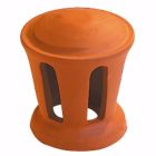 Lanterne petit modèle universelle terre cuite Rouge - larg. 10 cm