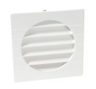 GRILLE EXTERIEURE POUR TUBE  DIAMETRE 125 BLANC   - GET12B