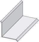 Couvre joint d'angle aluminium brut à coller aile 50x70mm lg. 200cm