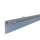 Couvercle d'angle PREMIUM (mâle)50 x 50 mm long 3 ml TAUPE