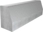 Bordure quai bus fil de 18 - long. 1m x larg. 20cm x haut. 30cm - béton gris - CE 6.0