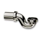 siphon baignoire retro laiton horizontal metal brosse