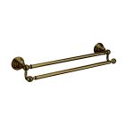 porte serviettes double 60cm museo vieux bronze