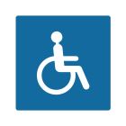 PLACE DE PARKING PMR ADH INTERIEUR 200 MM X 200 MM