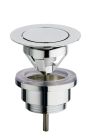 bonde lavabo up&down laiton bouchon plat chrome 5-55 mm