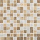 Mosaïque en verre recyclé - TRAVERTINO BLEND MT 25X25MM