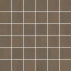 Grès cérame porcelainé émaillé - Unit Four Carreau de fond 5 x5 brun foncé
